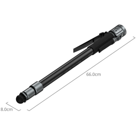 SmallRig 6284 x Potato Jet TRIBEX PRO (Basic) - hydrauliczny monopod Carbon, bez głowicy - wymiary